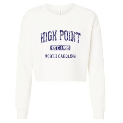 High Point North Carolina Nc Vintage Athletic Cropped Pullover Crew