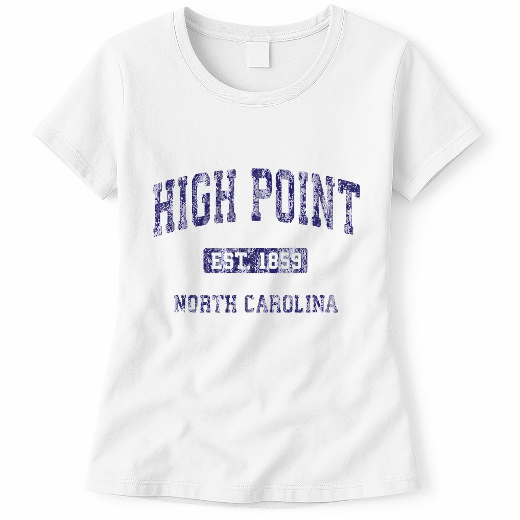 High Point North Carolina Nc Vintage Athletic Womens T-Shirt