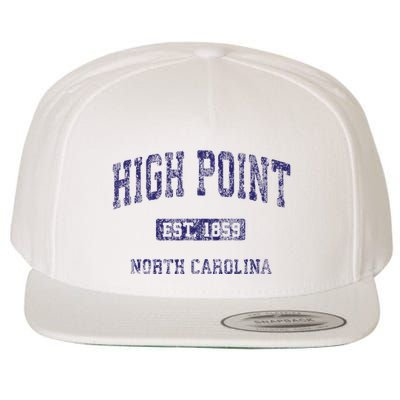 High Point North Carolina Nc Vintage Athletic Wool Snapback Cap