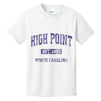 High Point North Carolina Nc Vintage Athletic Kids T-Shirt