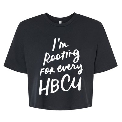 HBCU Proud Our Educational Roots Are Historical Black Pride Bella+Canvas Jersey Crop Tee