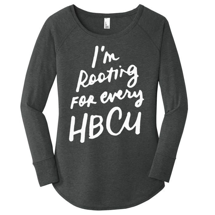 HBCU Proud Our Educational Roots Are Historical Black Pride Women's Perfect Tri Tunic Long Sleeve Shirt