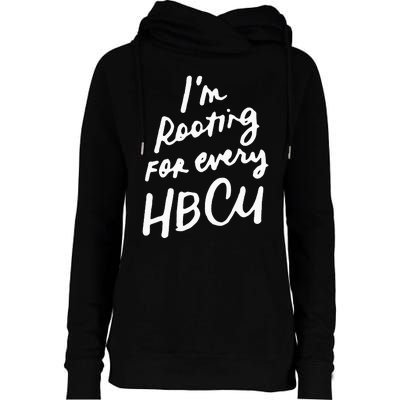 HBCU Proud Our Educational Roots Are Historical Black Pride Womens Funnel Neck Pullover Hood