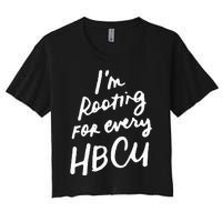 HBCU Proud Our Educational Roots Are Historical Black Pride Women's Crop Top Tee