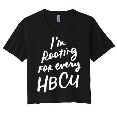 HBCU Proud Our Educational Roots Are Historical Black Pride Women's Crop Top Tee