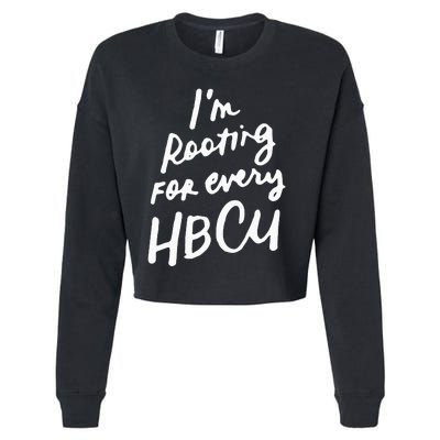 HBCU Proud Our Educational Roots Are Historical Black Pride Cropped Pullover Crew