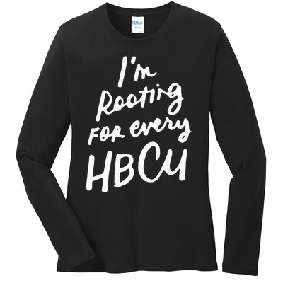 HBCU Proud Our Educational Roots Are Historical Black Pride Ladies Long Sleeve Shirt