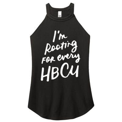 HBCU Proud Our Educational Roots Are Historical Black Pride Women's Perfect Tri Rocker Tank