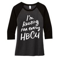 HBCU Proud Our Educational Roots Are Historical Black Pride Women's Tri-Blend 3/4-Sleeve Raglan Shirt