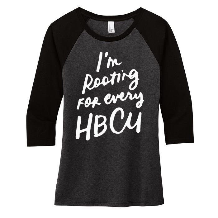 HBCU Proud Our Educational Roots Are Historical Black Pride Women's Tri-Blend 3/4-Sleeve Raglan Shirt