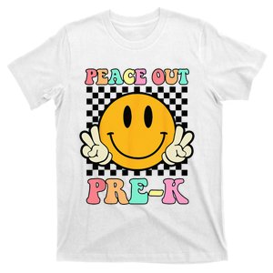 Hippie Peace Out PreK Teacher Last Day Of School T-Shirt