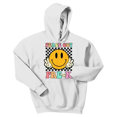 Hippie Peace Out PreK Teacher Last Day Of School Kids Hoodie