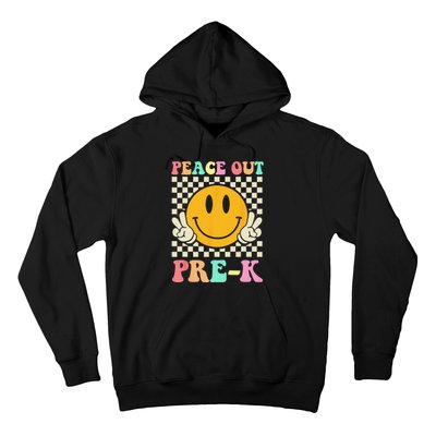 Hippie Peace Out PreK Teacher Last Day Of School Hoodie