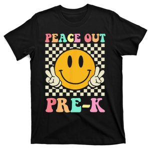 Hippie Peace Out PreK Teacher Last Day Of School T-Shirt