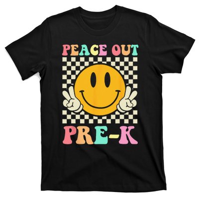 Hippie Peace Out PreK Teacher Last Day Of School T-Shirt