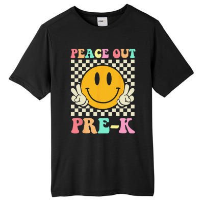 Hippie Peace Out PreK Teacher Last Day Of School Tall Fusion ChromaSoft Performance T-Shirt