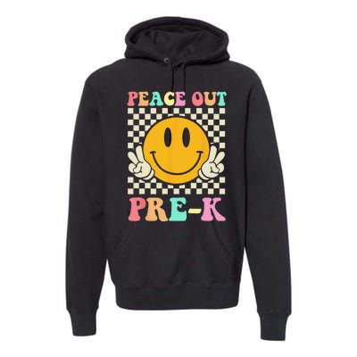 Hippie Peace Out PreK Teacher Last Day Of School Premium Hoodie