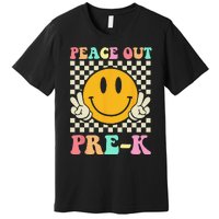 Hippie Peace Out PreK Teacher Last Day Of School Premium T-Shirt