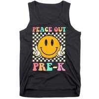 Hippie Peace Out PreK Teacher Last Day Of School Tank Top