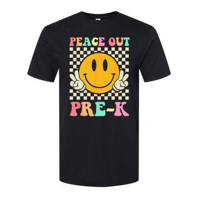 Hippie Peace Out PreK Teacher Last Day Of School Softstyle CVC T-Shirt