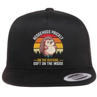 Hedgehogs Prickly On The Outside Soft On The Inside Flat Bill Trucker Hat