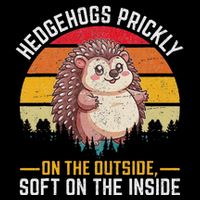Hedgehogs Prickly On The Outside Soft On The Inside Flat Bill Trucker Hat