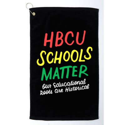 HBCU Proud Our Educational Roots Are Historical Platinum Collection Golf Towel