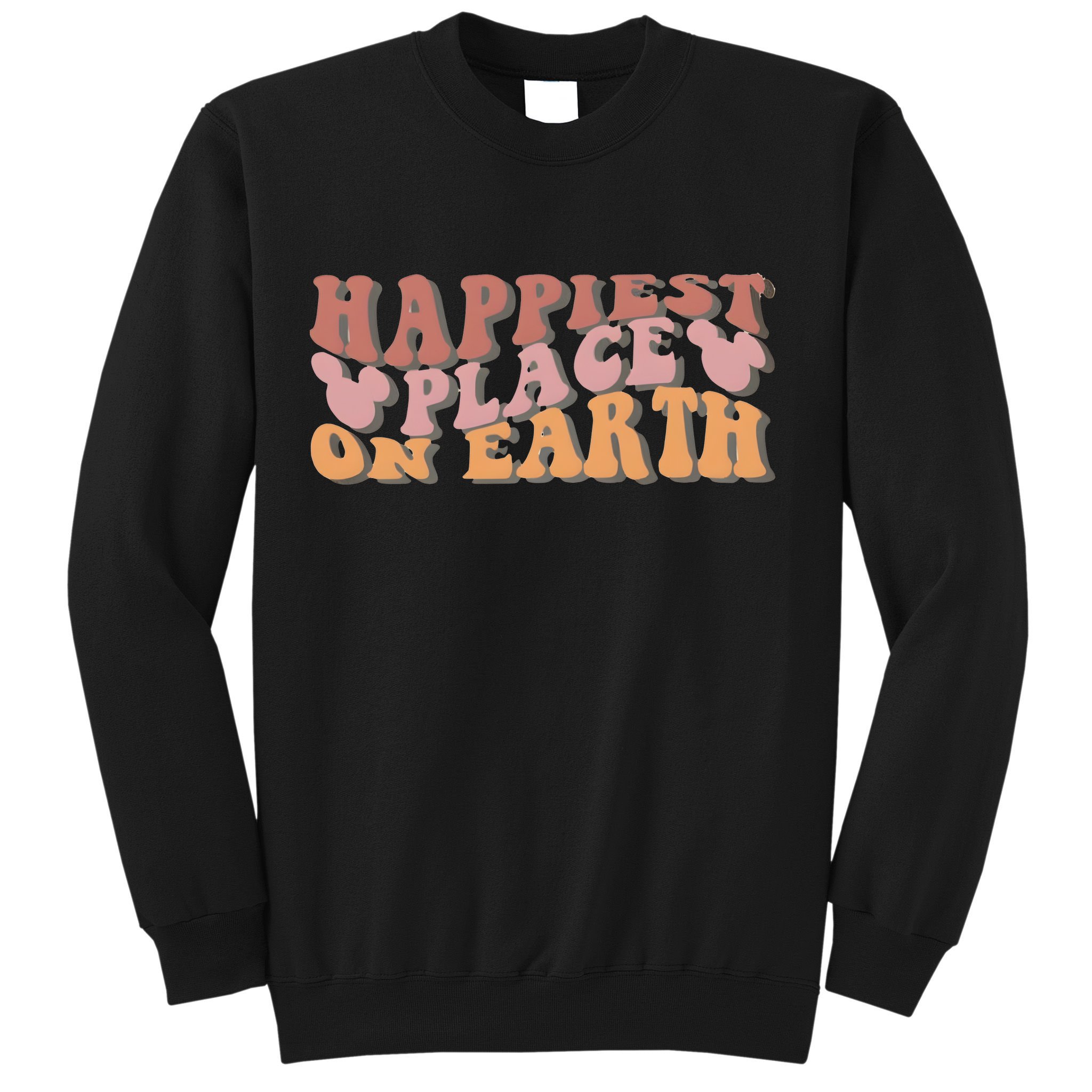 Happiest Place On Earth Dizni Aesthetic Family Vacation Trip Matching Family Sweatshirt
