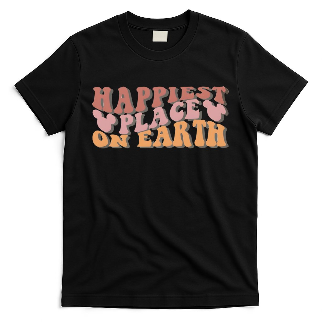 Happiest Place On Earth Dizni Aesthetic Family Vacation Trip Matching Family T-Shirt