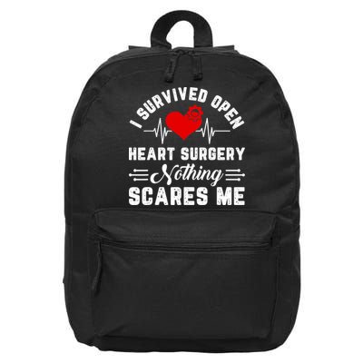 Heart Patient Open Heart Surgery Survivor 16 in Basic Backpack