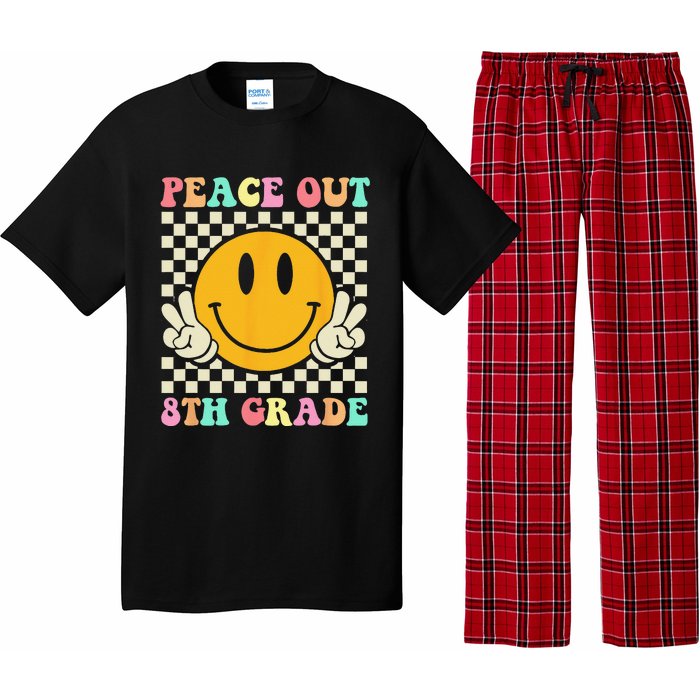 Hippie Peace Out 8th Grade Teacher Last Day Of School Pajama Set