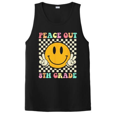 Hippie Peace Out 8th Grade Teacher Last Day Of School PosiCharge Competitor Tank