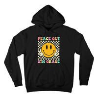 Hippie Peace Out 8th Grade Teacher Last Day Of School Tall Hoodie