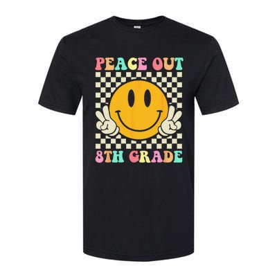 Hippie Peace Out 8th Grade Teacher Last Day Of School Softstyle CVC T-Shirt