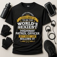 Highway Patrol Officer Gift Idea For Highway Patrol Cooling Performance Crew T-Shirt