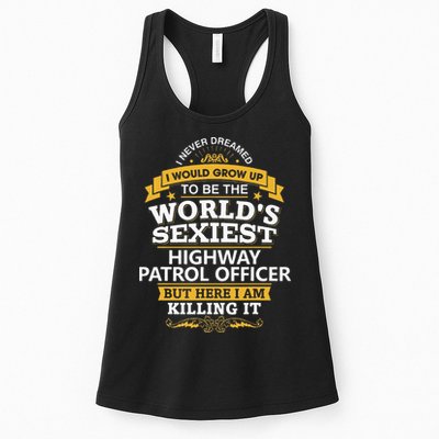Highway Patrol Officer Gift Idea For Highway Patrol Womens Tank Top