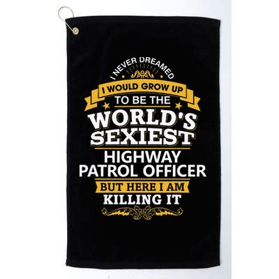 Highway Patrol Officer Gift Idea For Highway Patrol Golf Towel