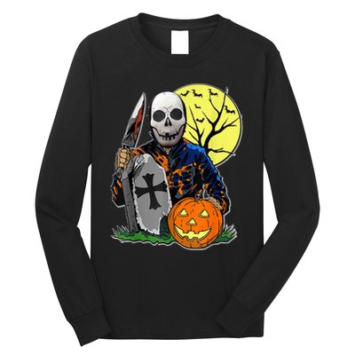 Halloween Pumpkin Orange Long Sleeve Shirt