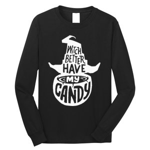 Halloween Party Pun Gifts Witchy Candy Delight Long Sleeve Shirt