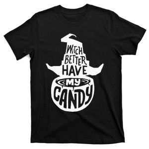 Halloween Party Pun Gifts Witchy Candy Delight T-Shirt