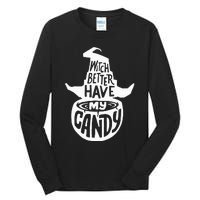 Halloween Party Pun Gifts Witchy Candy Delight Tall Long Sleeve T-Shirt