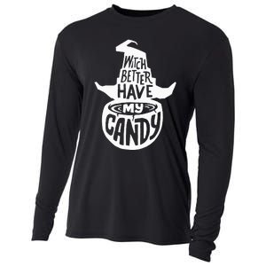 Halloween Party Pun Gifts Witchy Candy Delight Cooling Performance Long Sleeve Crew