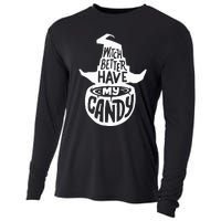 Halloween Party Pun Gifts Witchy Candy Delight Cooling Performance Long Sleeve Crew