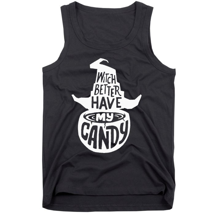 Halloween Party Pun Gifts Witchy Candy Delight Tank Top