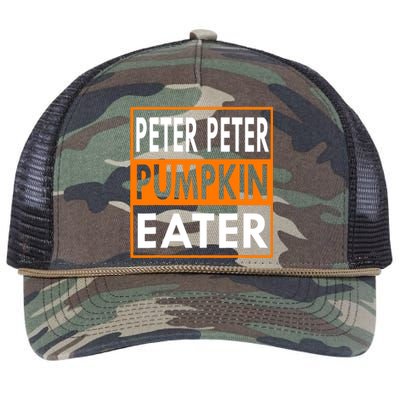 Halloween Peter Pumpkin Eater Costume Couples Retro Rope Trucker Hat Cap