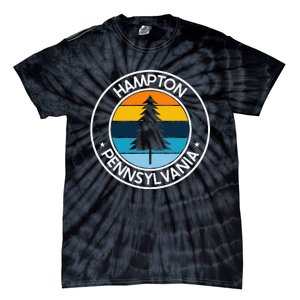 Hampton Pennsylvania Pa Usa City Pride Retro Sunset Tie-Dye T-Shirt