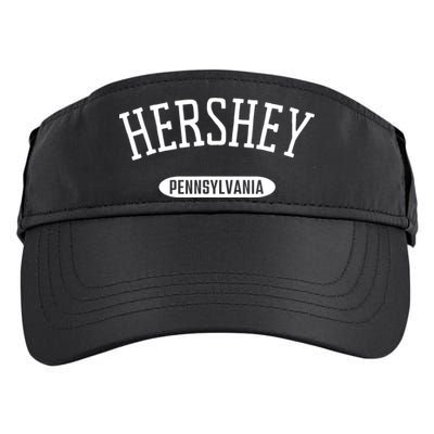 Hershey Pennsylvania Pa Vintage Athletic Sports Design Adult Drive Performance Visor
