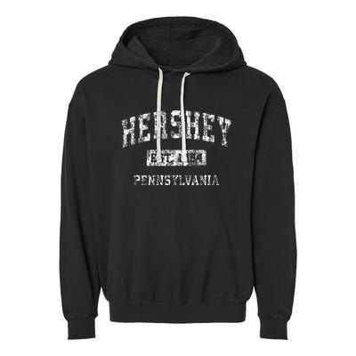 Hershey Pennsylvania Pa Vintage Established Sports Garment-Dyed Fleece Hoodie