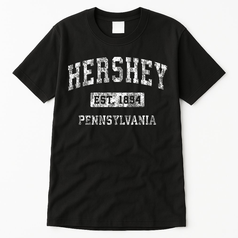 Hershey Pennsylvania Pa Vintage Established Sports Tall T-Shirt