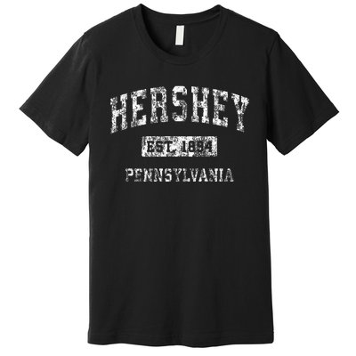 Hershey Pennsylvania Pa Vintage Established Sports Premium T-Shirt